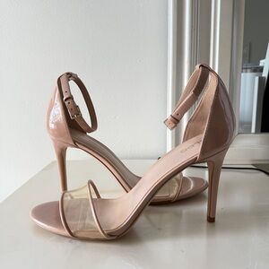Aldo Nude High Heels with Stiletto Ankle Strap